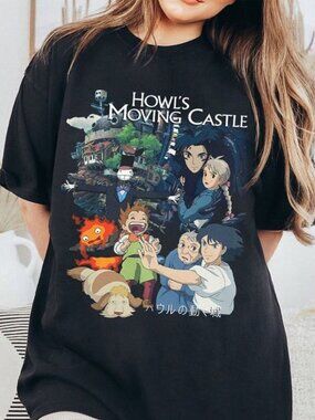 Howls Moving Castle Howl And Sophie T-shirt  247